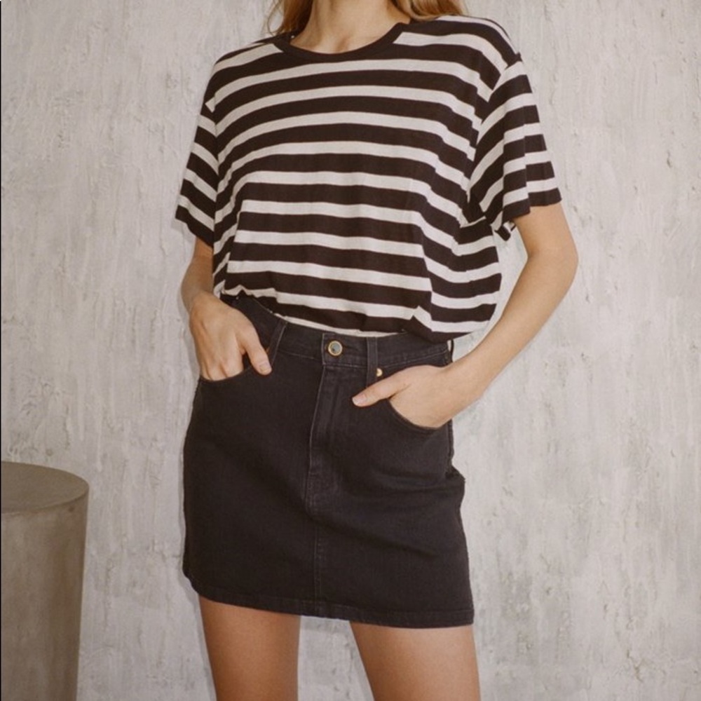 Khaite Dolly Denim Miniskirt